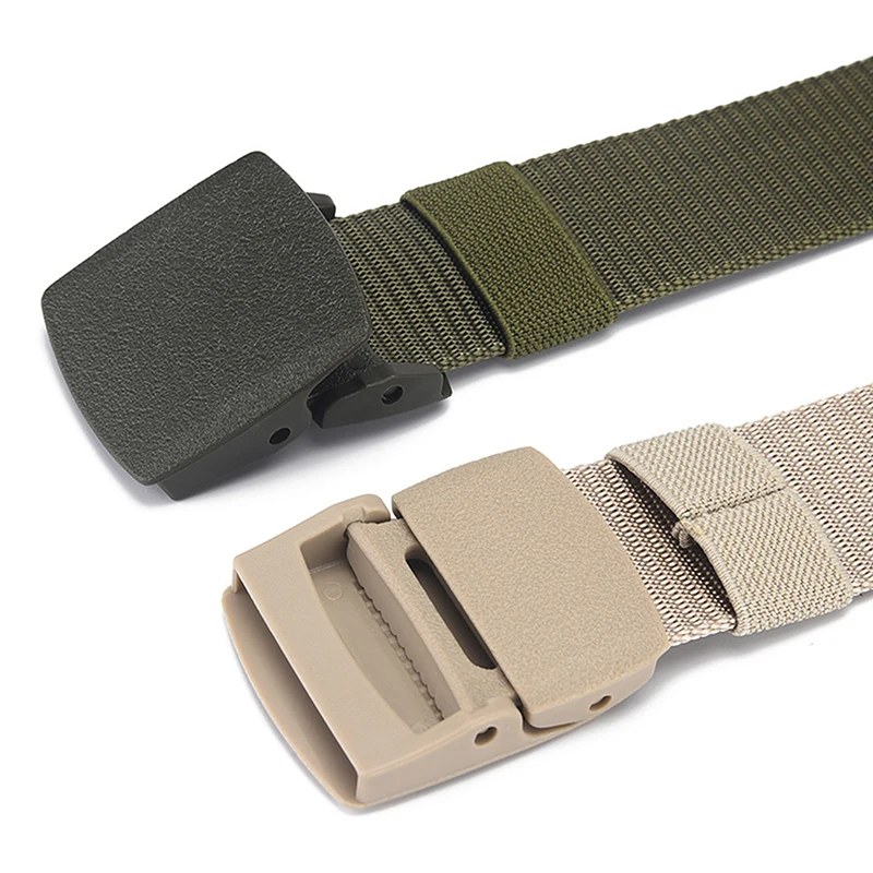 多機能戦術キャンバスベルト,自動バックル,軽量,快適,非金属,軍事,ナイロン,屋外,狩猟,150cm