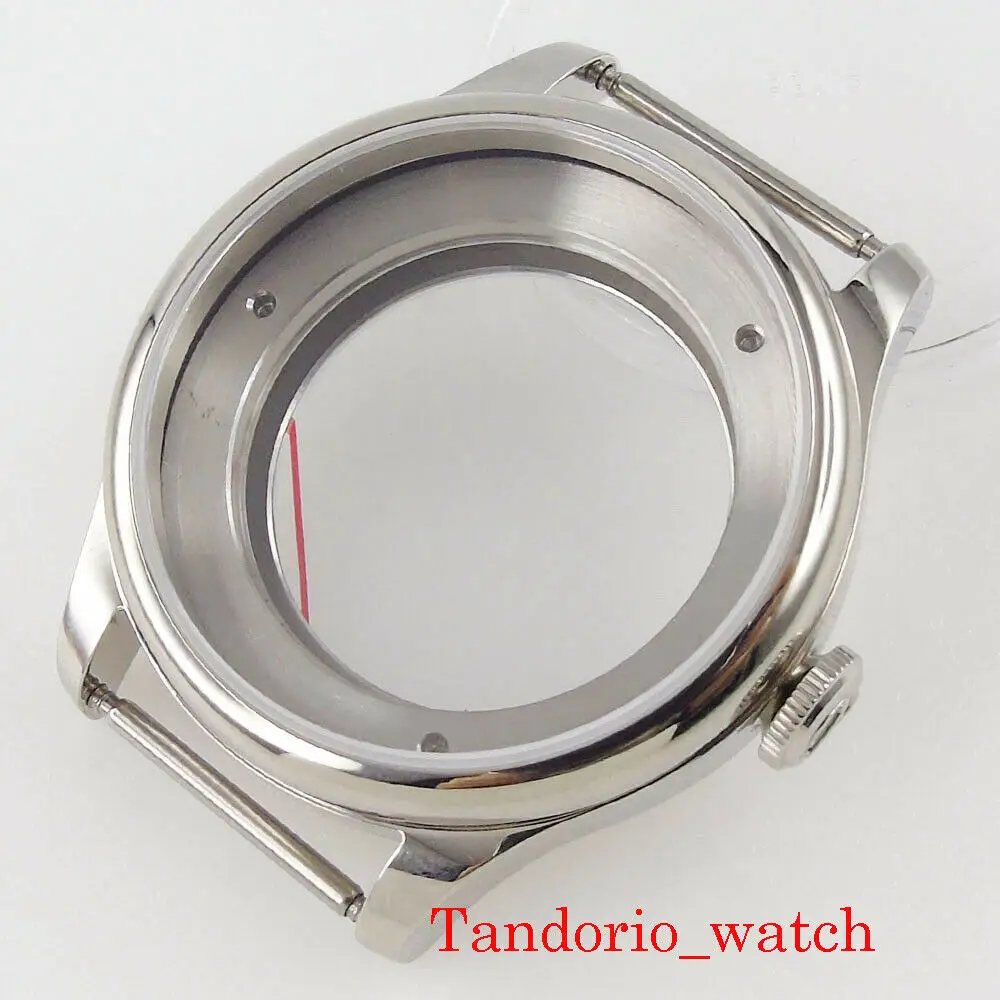 Fit for MIYOTA 8215 8205 821A MINGZHU 2813 Automatic Movement 39mm Stainless Steel Watch Case Transparent Caseback