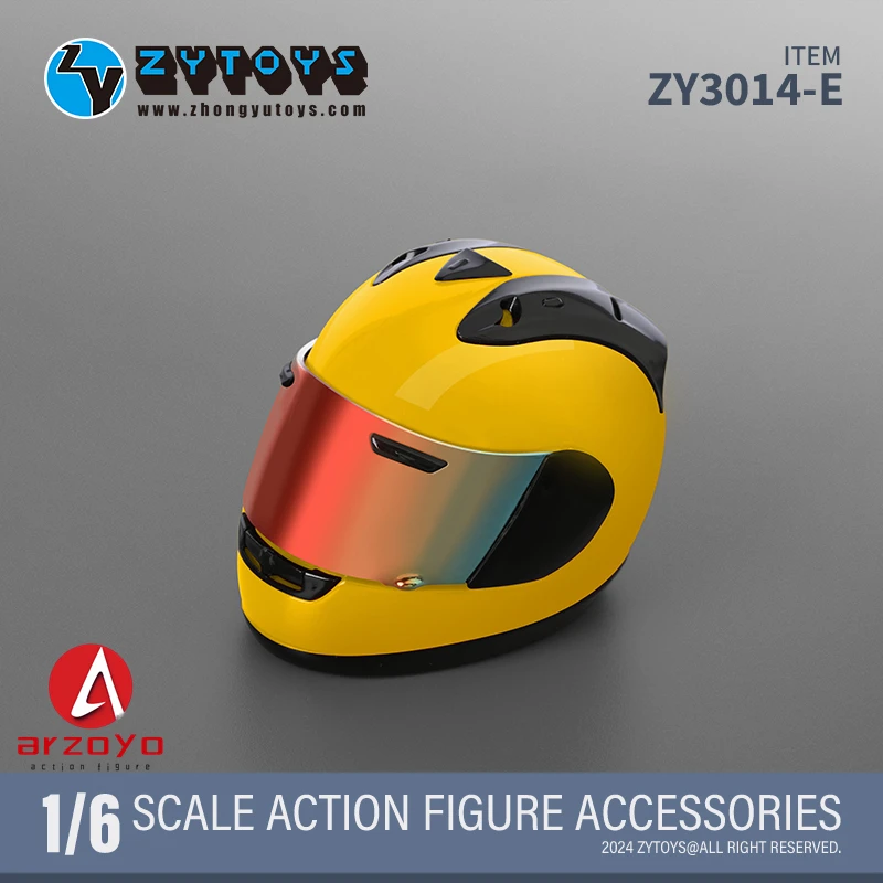 ZYTOYS ZY3014 1/6 skala symulacja wyścigi kask motocyklowy Model odzież akcesoria dla 12 ''figurka żołnierza lalki ciała