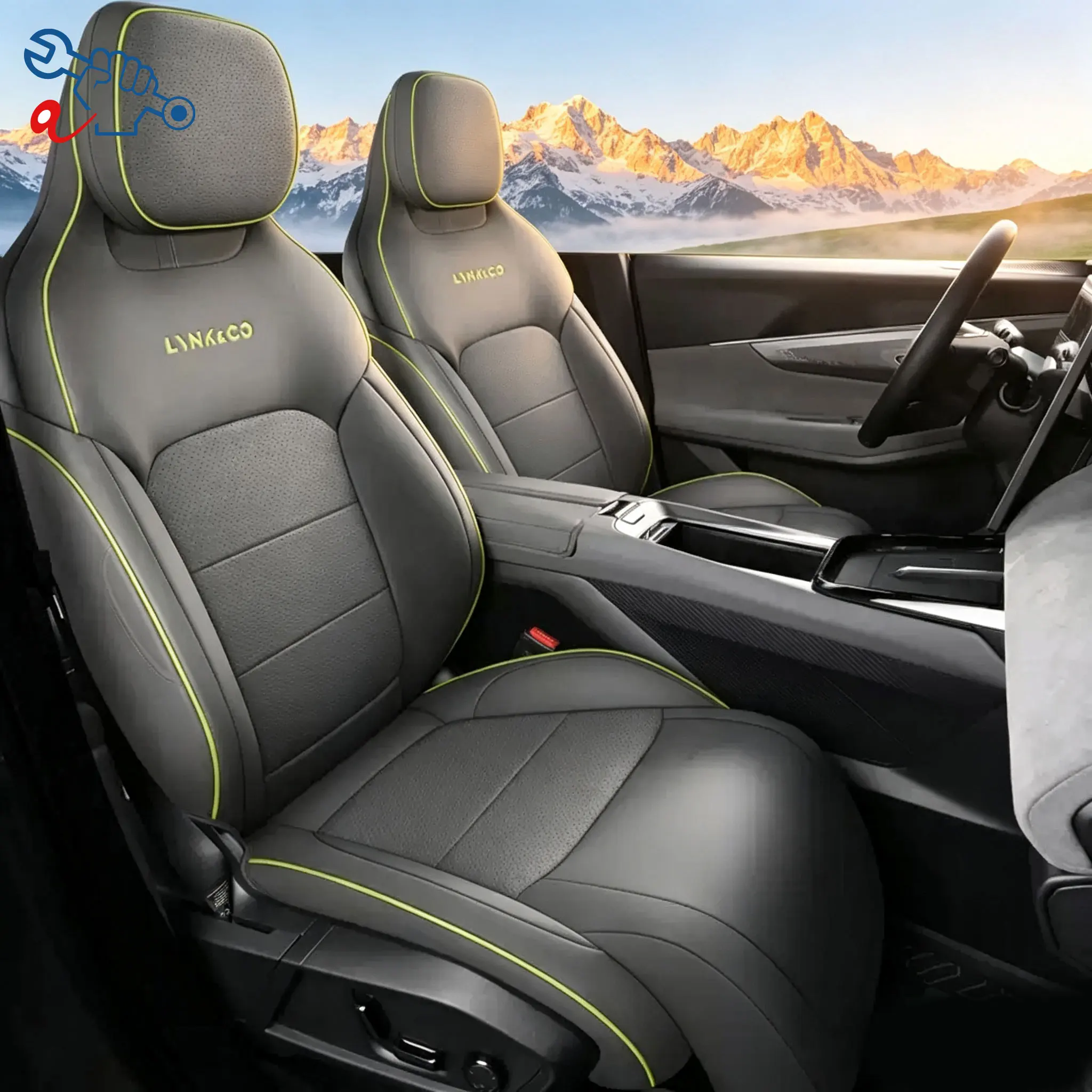 Left‑Drive Car Seat Cover For Lynk & Co 08 EM‑P 2023‑2026 All‑Weather Auto Seat Cushion Modified Interior Full Surround Seat