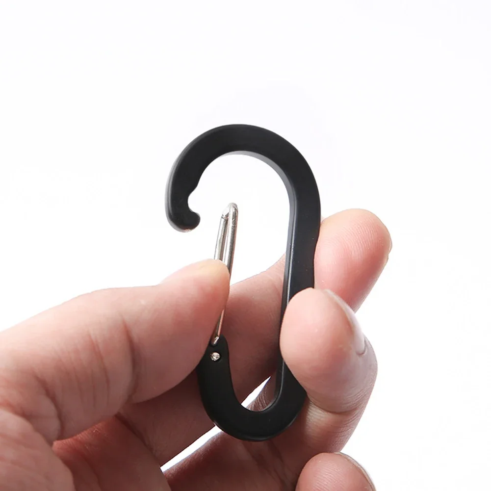 6 stücke Karabiner Clip Aluminium Legierung Schlüsselbund Lock Schnalle Snap D-Ring Clip Outdoor Rucksack Camping Multi Tool Angeln wandern Haken – Detail 14
