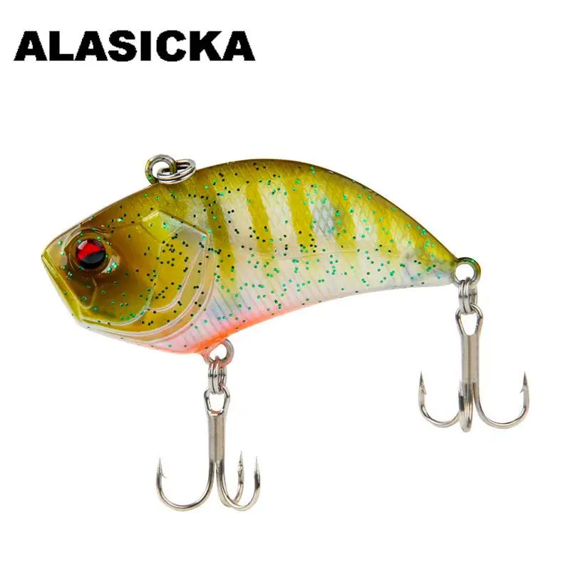 

ALASICKA 1PCS 13g 55/52mm VIB Vibra Fishing Lure Artificial Sinking Spinner Baits For Bass Pike Perch Fishing Equipment Tools