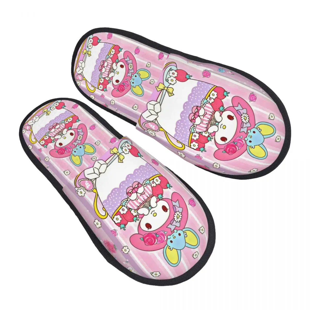 

Пользовательские Sanrio My Melody мультфильм мягкие домашние тапочки из пены с эффектом памяти женские милые удобные теплые нескользящие тапочки в стиле аниме