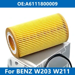 Car Engine Oil Filter A6111800009 For Mercedes Benz W202 W203 W204 W210 W211 C200 C220 CLC E200 E220 E270 G ML SPRINTER VIANO