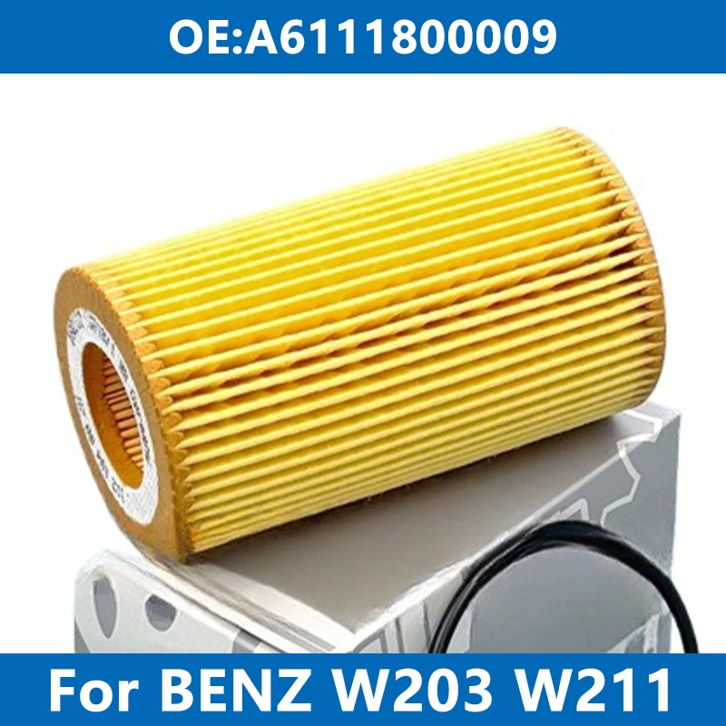 Car Engine Oil Filter A6111800009 For Mercedes Benz W202 W203 W204 W210 W211 C200 C220 CLC E200 E220 E270 G ML SPRINTER VIANO