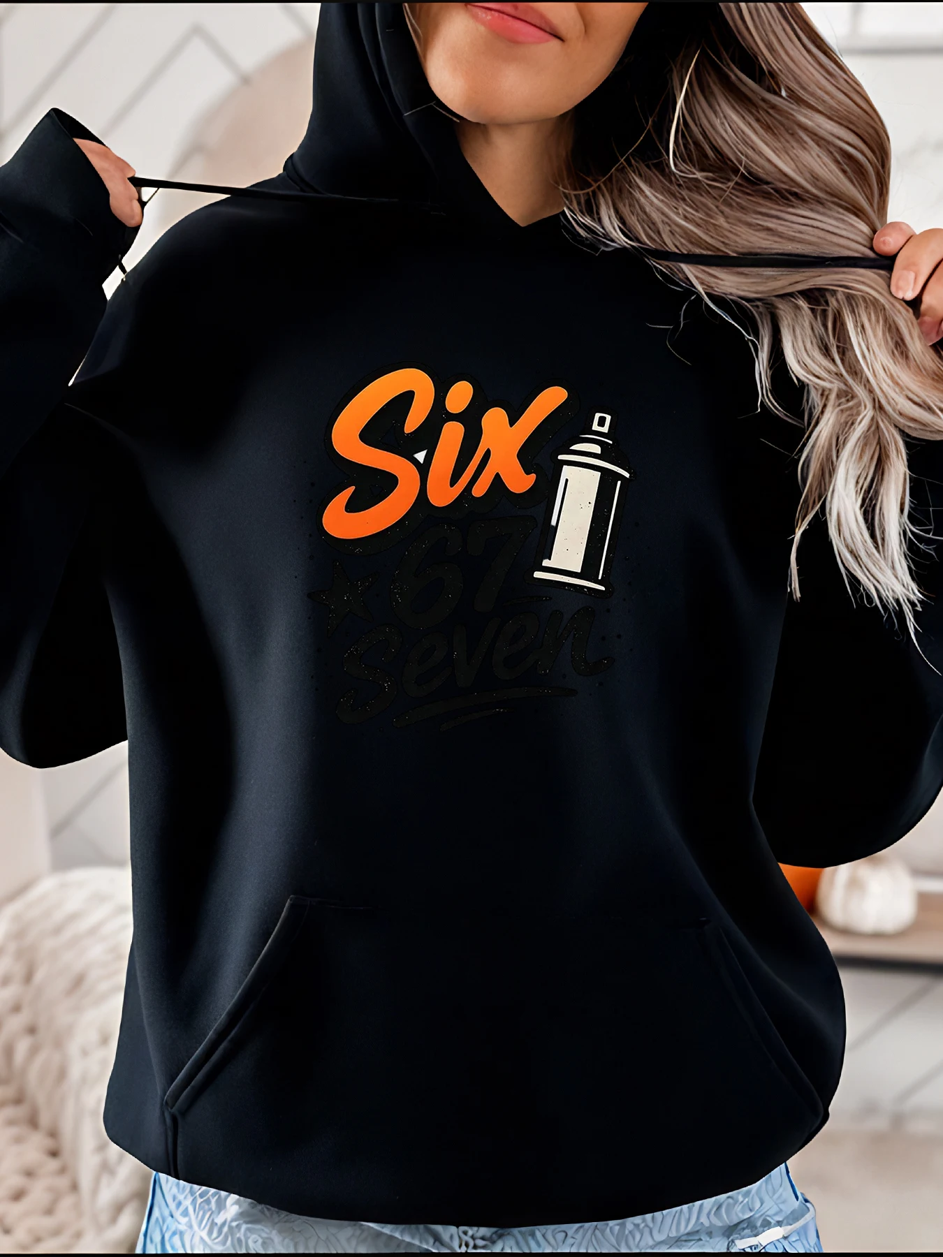 

Толстовка с принтом Six 67, Seven Spray Can, женская повседневная уличная модная толстовка для молодежи и подростков