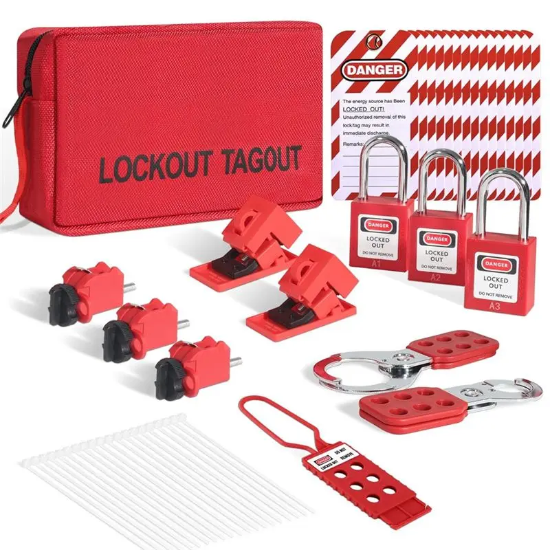 [NEWA76K!】 Lockout Tag Kit, Lockout Tag Kit Electrical Electrical Industrial Lockout Tag Kit, Lockout Tag Kit