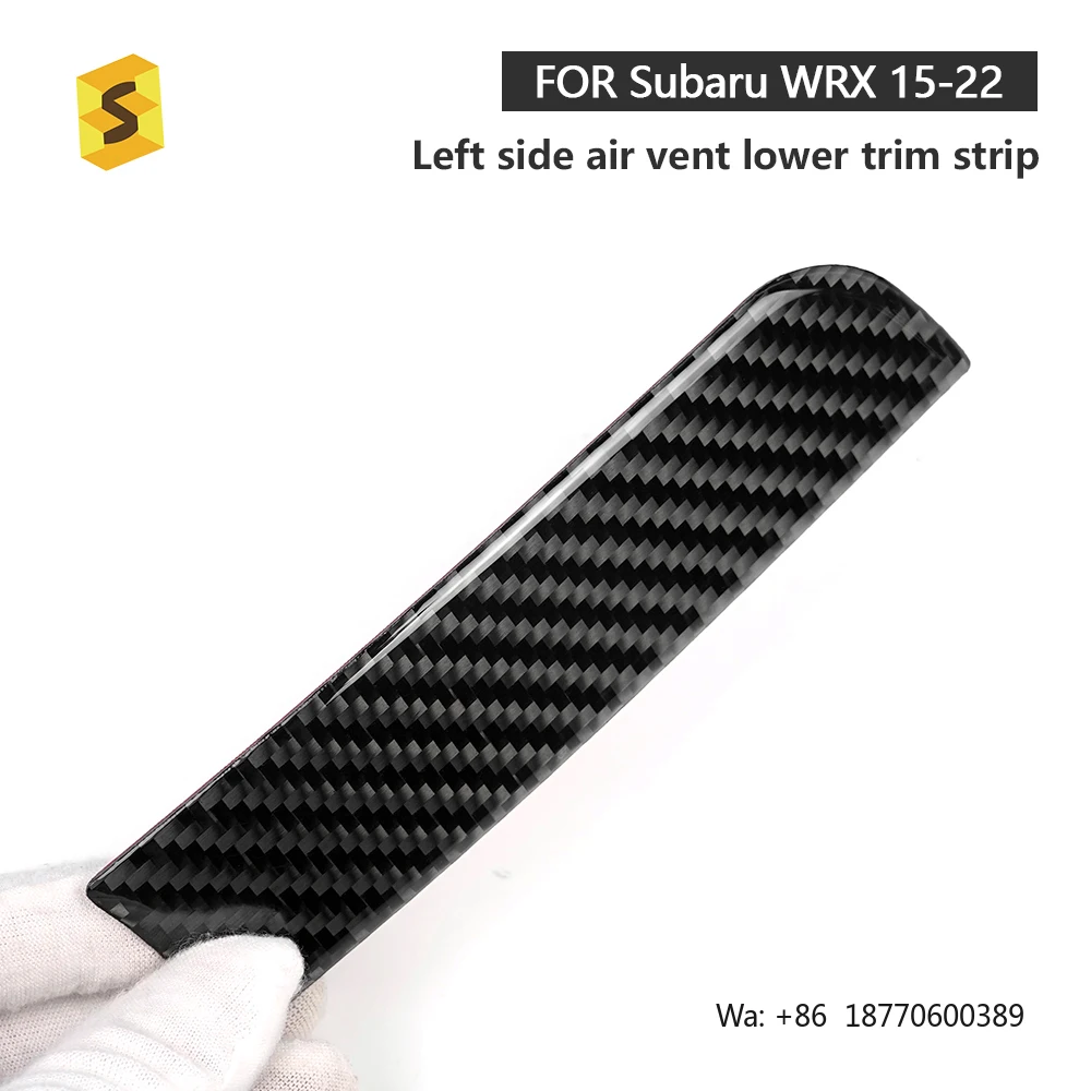 Shasha Carbon Fiber Real Gel Left Air Outlet Decoration Interior Accessories Protection for Subaru WRX 2015 2016 2020 2022 view 5