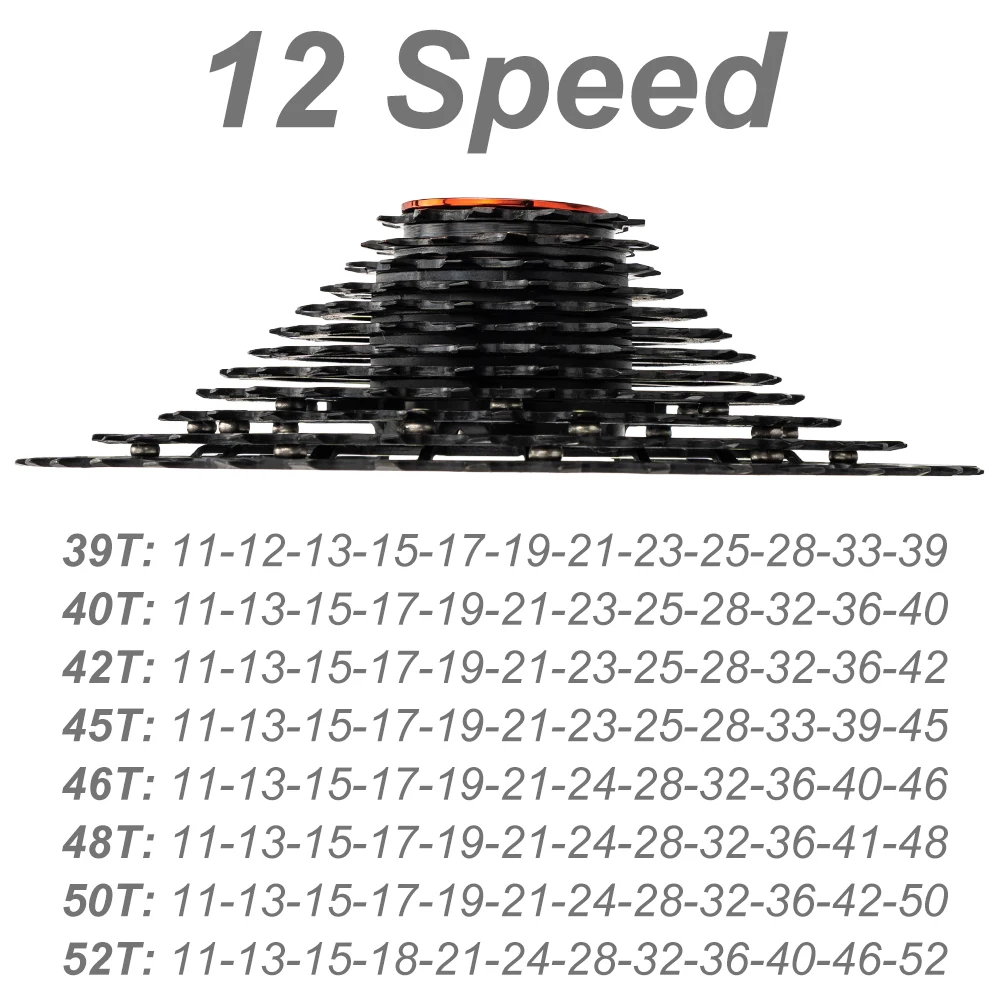 ZTTO دراجة 12 سرعة كاسيت جميع الصلب SL 12s HG عجلة حرة الحصى الجبلية 11-42 11-45 11-48 12 سرعة ضرس ل NX GX M8100