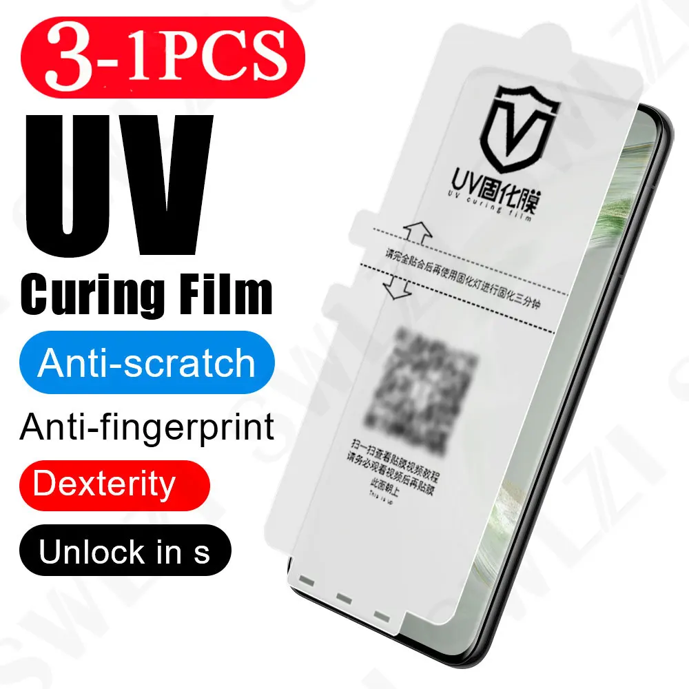 3/2/1 Pcs Not Glass Protective Film for Huawei Mate 70 60 50 UV Light Curing Film Nova 13 12 Pro Screen Protector Pura 70 Ultra