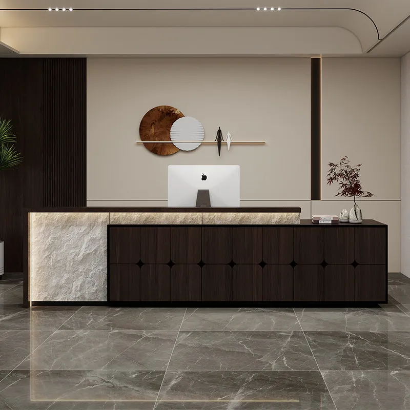 Custom Aesthetic Reception Desks Beauty Boutique Luxury Coffee Reception Desks Italian Restaurant Tavolo Reception Furniture