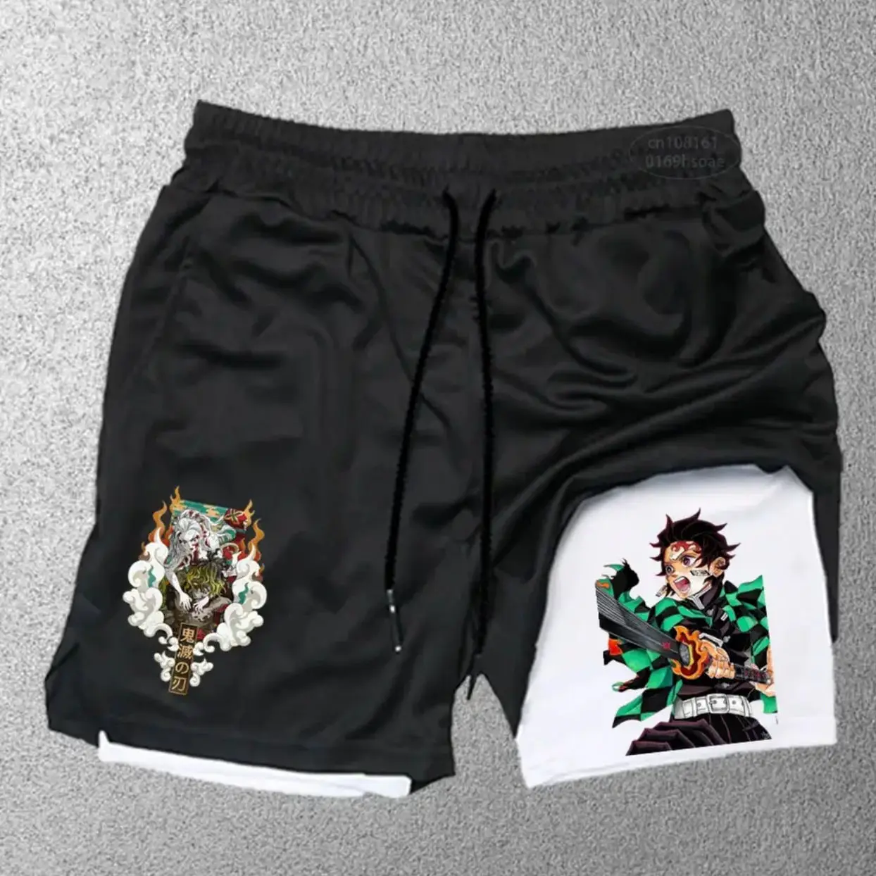 

Quick-drying Men's Summer Sports Fitness Shorts Shorts Ghost Destroyer Blade Anime Printed Basketball Shorts Cycling Shorts