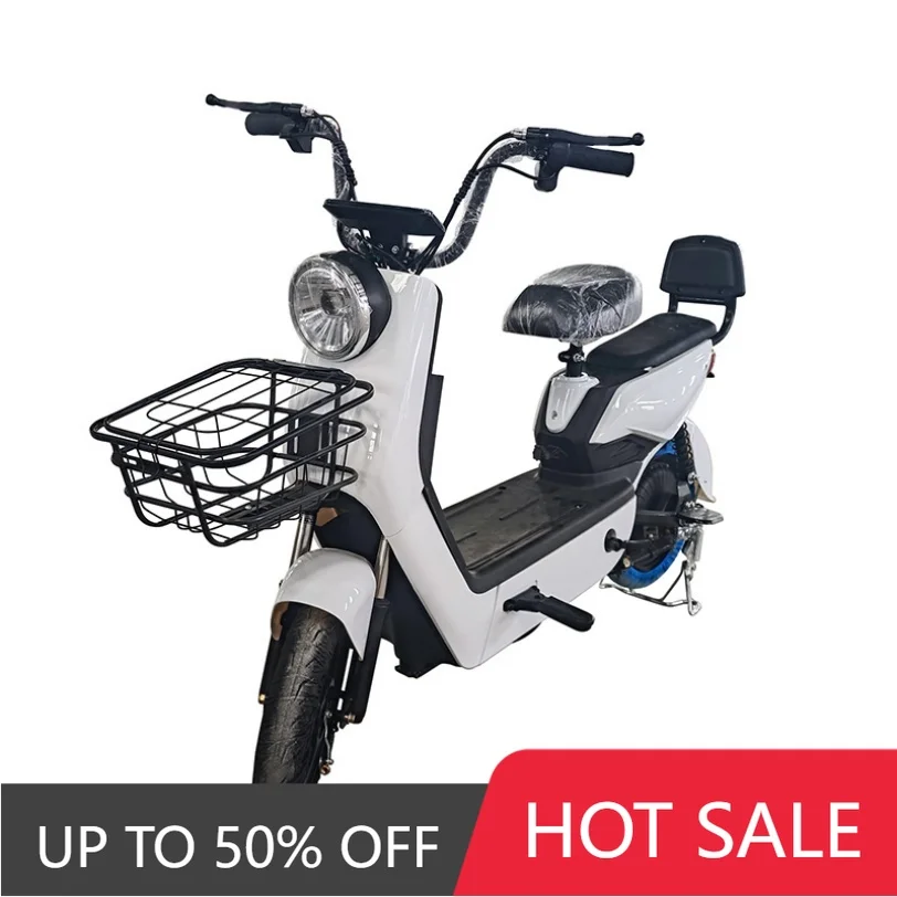 RRE 48V 350W Adult Electric Bike 14 Inch Brushless Motor Electric Scooter with Steel Frame Electronic Mountain Bike Electric Bik