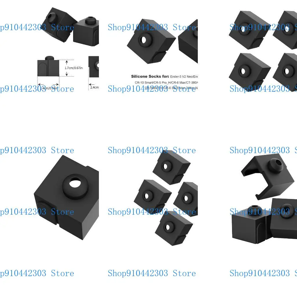 

L4MD 1/4PCS Силиконовые носки теплоизоляция крышки для нагрева CR10