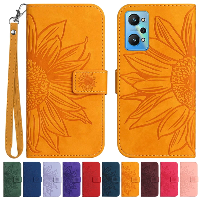 غطاء زهرة الشمس غطاء ل أوبو ريالمي ، الحالات الجلدية ، نمط قذيفة الهاتف ، ريالمي GT نيو 2 ، أوبو ريالميت ماستر ، غنيو فلاش ، 5G