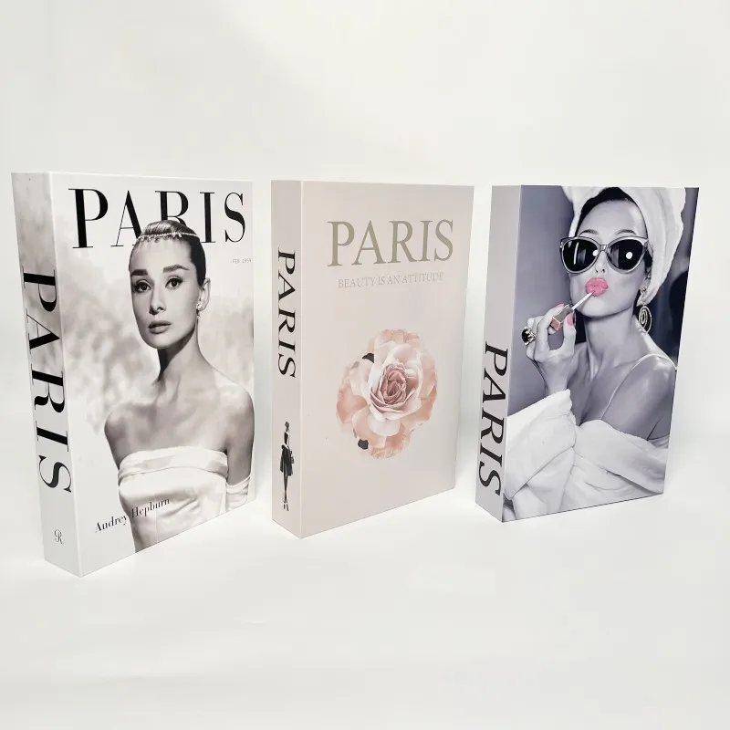 3Pcs Fake Books Ornament Decorative Fake Book for Home Bookshelf Decor Living Room Coffee Table Books Home Decor Desk Decoration