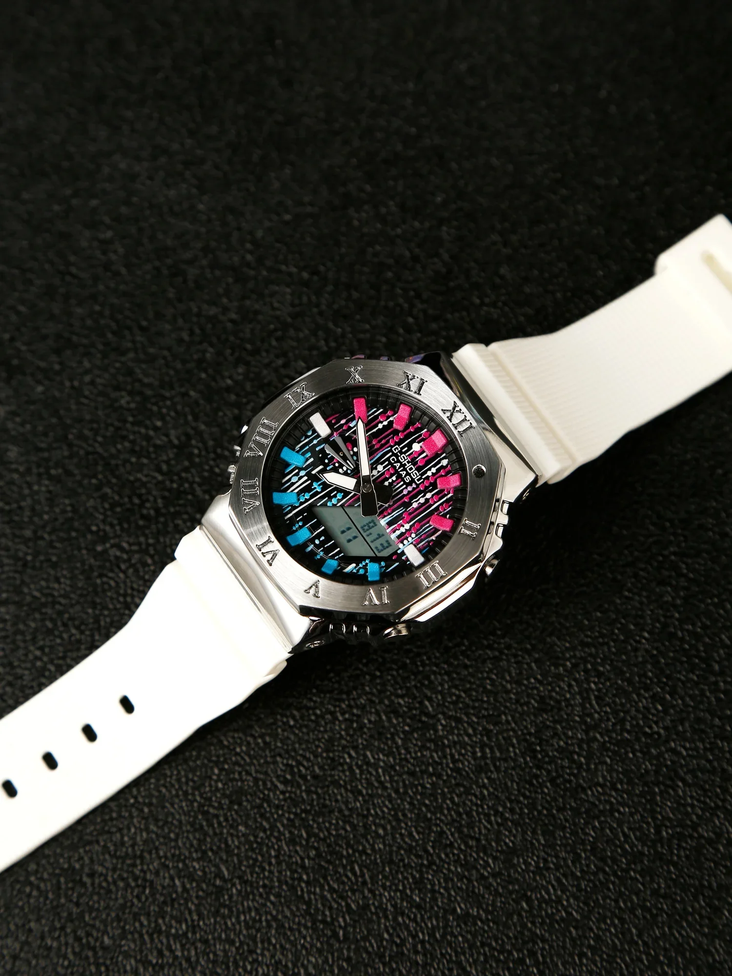 Sports Digital Electronic Unisex Watch Full Function LED Dual Display World Time Full Function Oak 2100 Series