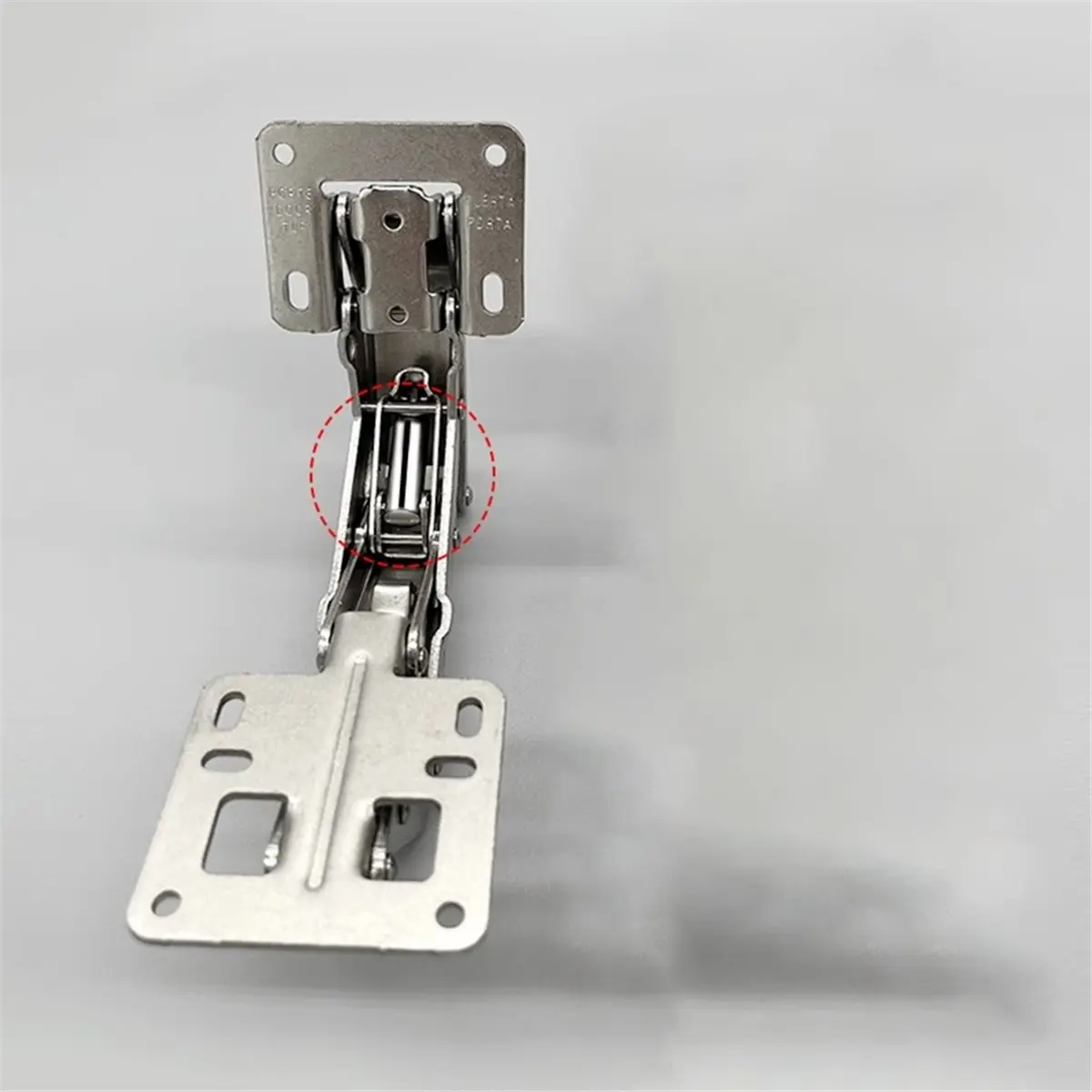Light Weight 170 Degree Stainless Steel Hydraulic Hinge for Cabinet Doors, No Drilling Required