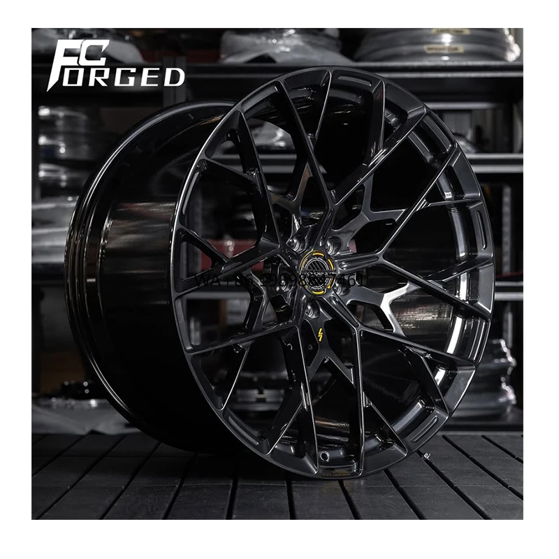 

1-piece 5x112*114.3*120 5x114.3 Custom Wheels Monoblock Black Finish Aluminum Alloy Wheels Passenger Car Wheels for Sports Car