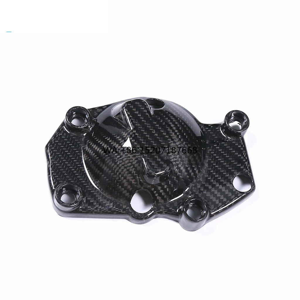 

100% 3K 3*3 сухое углеродное волокно, боковая крышка двигателя мотоцикла, защитный чехол для Triumph Triple 765 RS 2016-2021