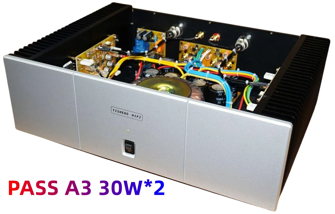 

New 30W+30W PASS A3 HIFI single-ended class A power amplifier pure class A balanced input ,Refer to PASS 2.0 circuit design