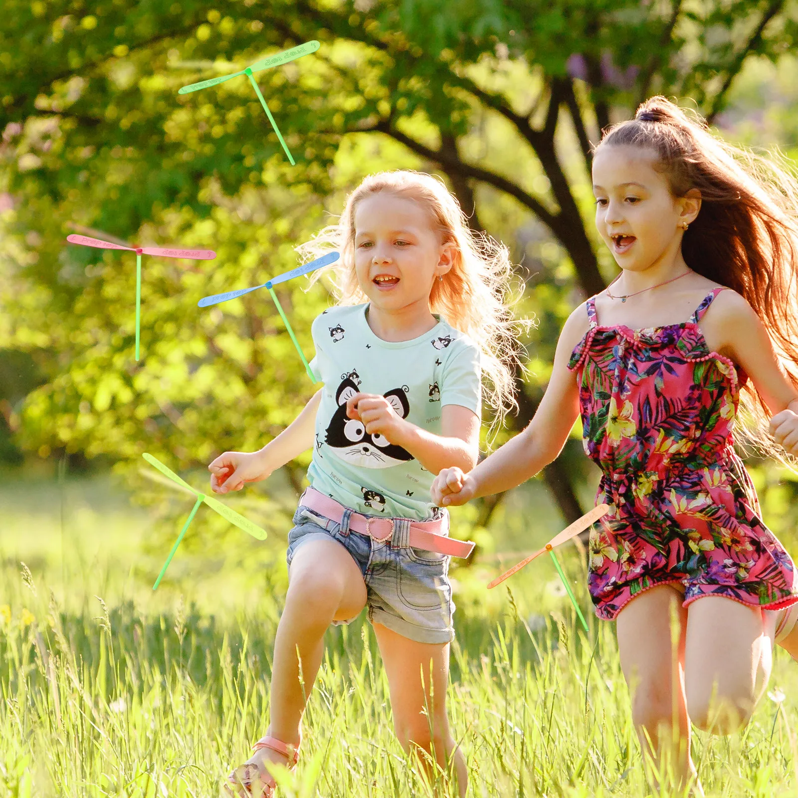 Kids Outdoor Games For Party - ของเล่นแมลงปอบินไม้ไผ่ 40 ชิ้น เกมสนุกสำหรับเด็กเล่นกลางแจ้ง ของขวัญสำหรับเด็ก ของชำร่วยงานปาร์ตี้