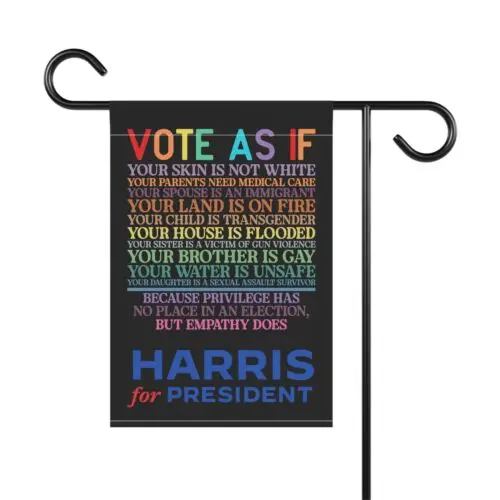 Vote As If Kamala Harris Garden & House Flag Banner FREE SHIPPING