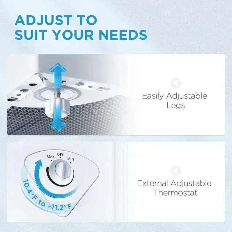 PMD4-Midea MRC070S0AWW فريزر الصدر، 7.0 قدم مكعب، أبيض، $R