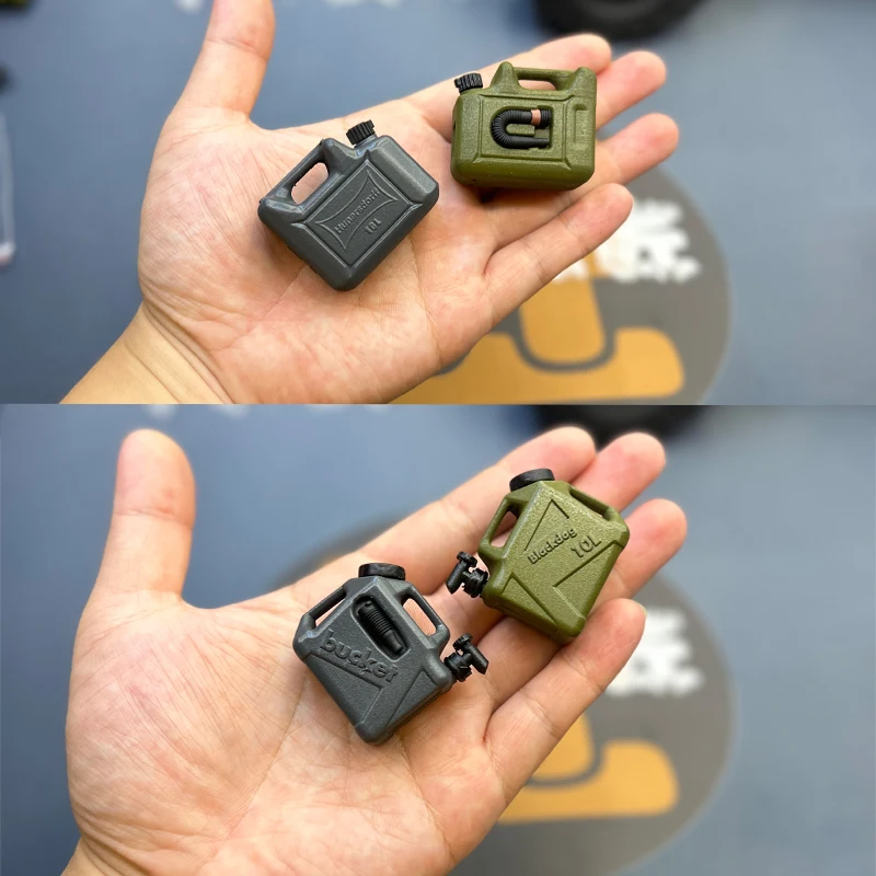 محاكاة التخييم برميل زيتي دلو رف أمتعة الديكور ل 1/10 RC الزاحف سيارة Traxxas TRX4 المدافع محوري SCX10 RC4WD D90