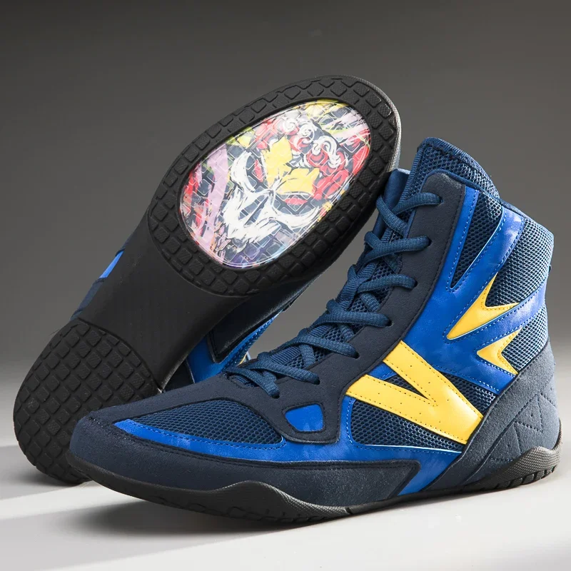 

2025 Men Professional Boxing Shoes Training Non-Slip Fighting Wrestling Shoes Comfortable Sneakers Women Breathable Boxing Boots