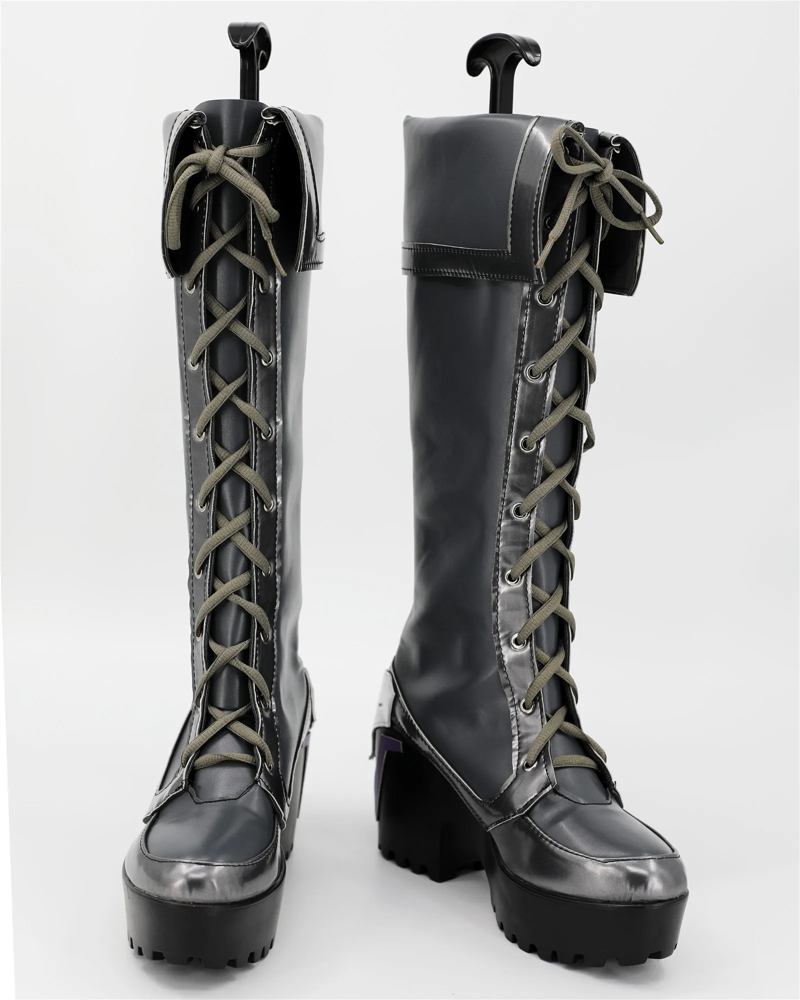 

Game OW Cammy Widowmaker Cosplay PU Boots High Heel Shoes Halloween Cosplay Prop Custom Made