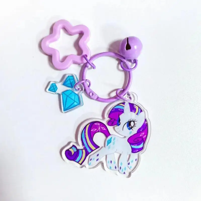 Chaveiro de Unicórnio Kawaii de Anime, Acessório de Moda para Meninas, Pingente para Chaves de Carro e Mochilas, Decoração para Novas Bolsas, Brinqued