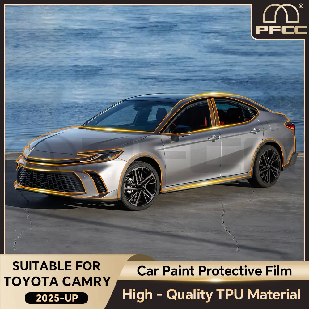 

For Toyota CAMRY 2025 TPU Transparent Sticker Body Accessories Pre-Cut Paint Protection Film Car Clear Kit Sticker car accessori