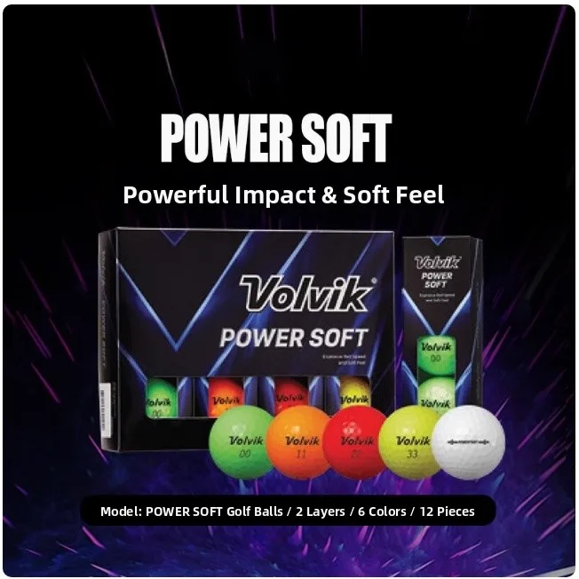 volvik-power-soft-golf-balls-12pcs-high-gloss-double-layer-long-distance-golf-balls-for-sports-fitness-fans