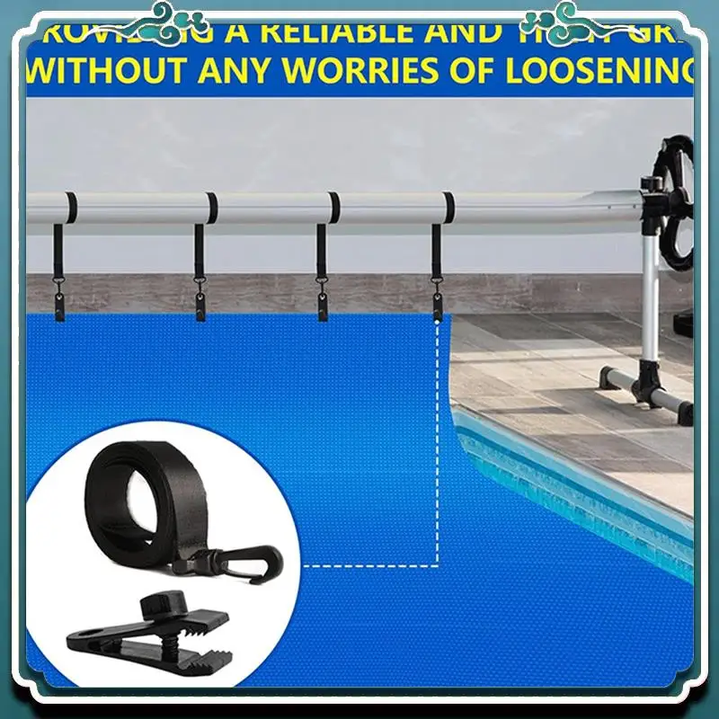 

Reliable Pool Solar Cover Reel Straps Reel Cover 6 Pcs 3 Times Denser Nylon Solar Cover Strap