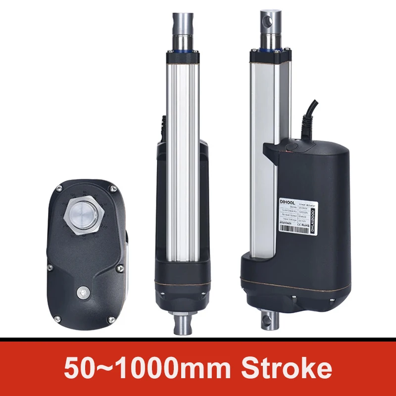 Imagem -02 - Haste Telescópica Resistente do Motor da C.c. 24v para o Sistema de Seguimento Fotovoltaico Atuador Linear Bonde 150 mm 250 mm 350 mm 450 mm Ip66