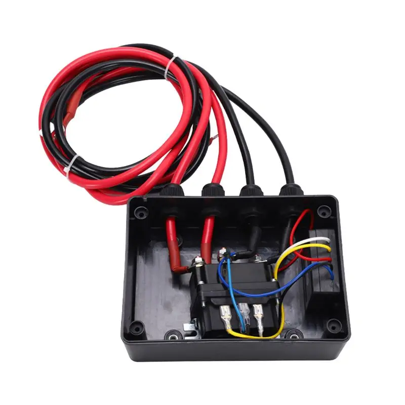 Skrzynka sterownicza wciągarki elektrycznej 5000 lbs, bezprzewodowy pilot, akcesoria do wciągarki montowanej na ciężarówce, skrzynka sterownicza wciągarki 250A, łatwa w użyciu-A