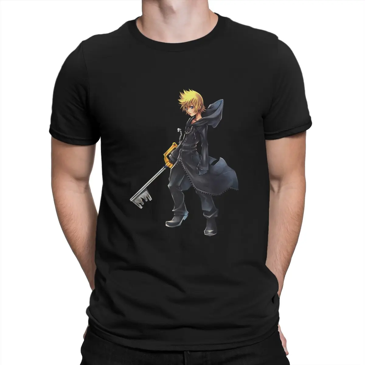 Kingdom Hearts-Camiseta básica de 2 días para hombre, ropa de calle con cuello redondo, estilo Hip Hop, regalo, Roxas, novedad de 358