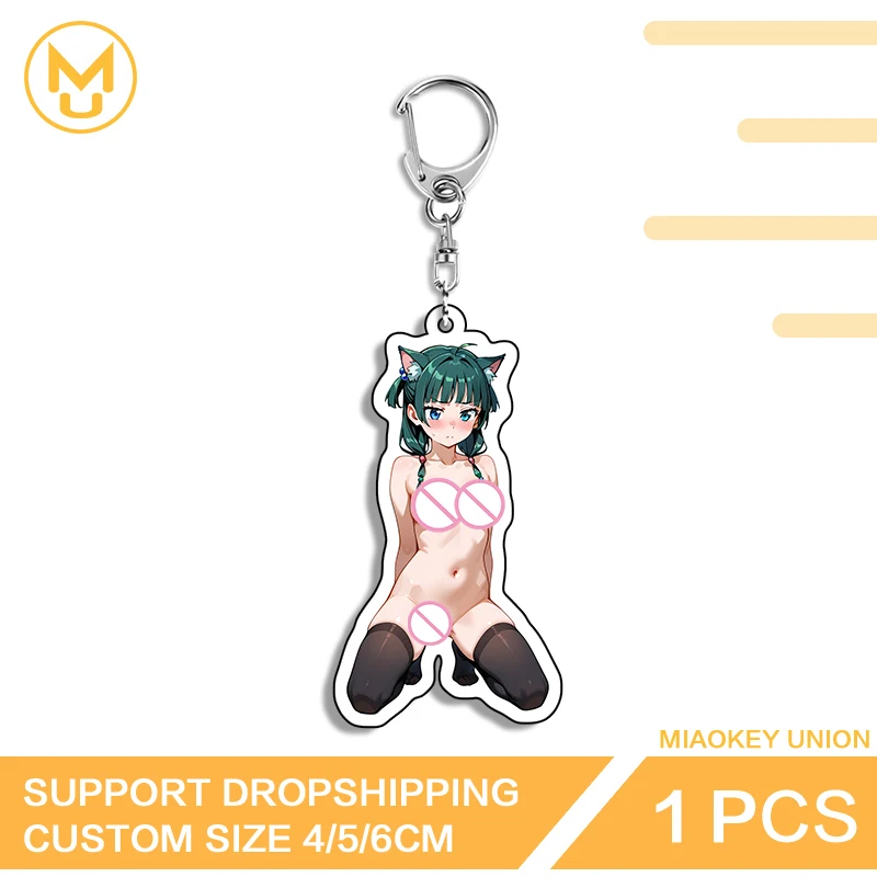 Mao Mao Popular Anime 2D Peripheral Transparent Acrylic Keychain Backpack Pendant Comic Exhibition Gifts Keychain Collection