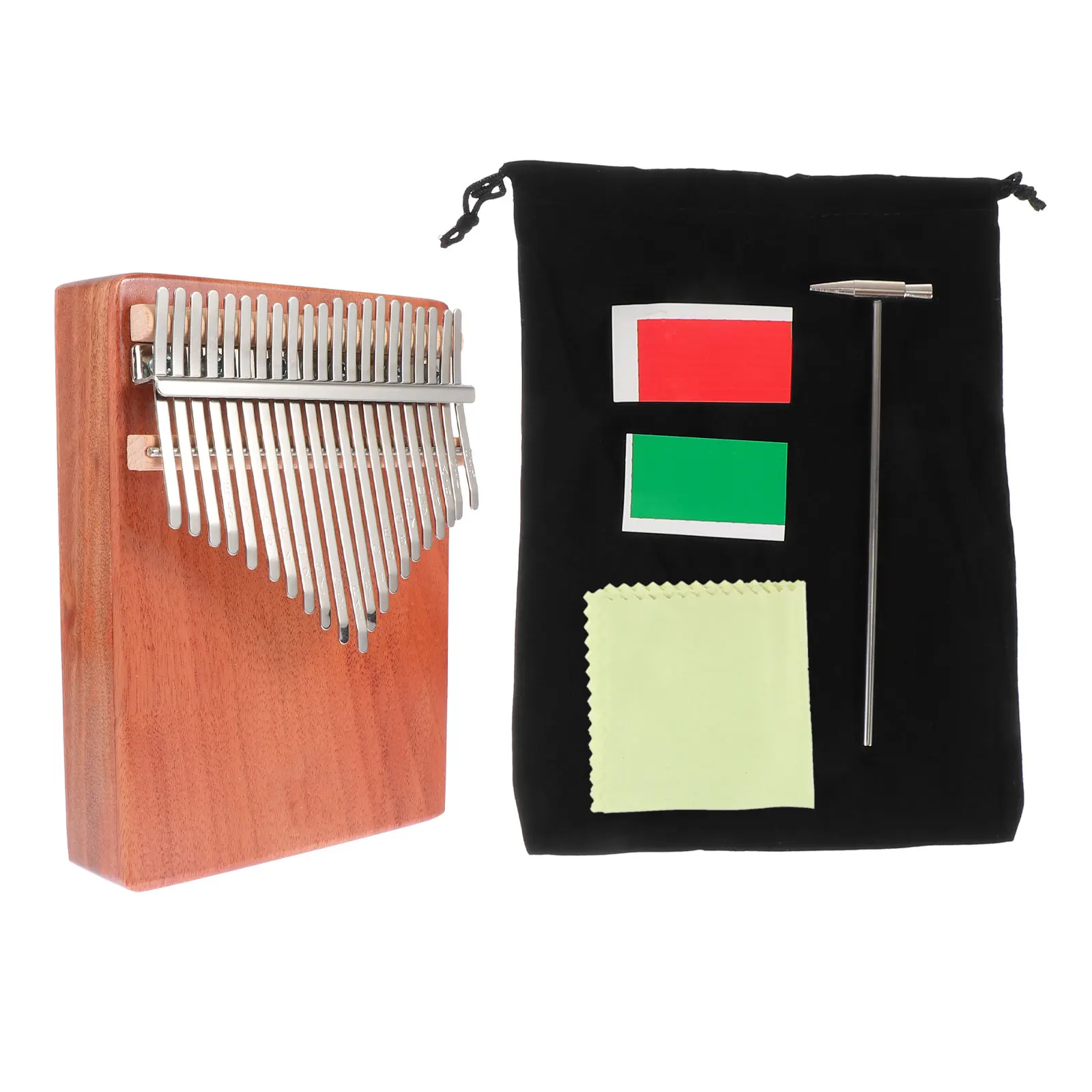 

Kalimba Thumb Beginner Outdoor with Tools Kit Instruments Piano 8 Keys Finger Scale Accessories