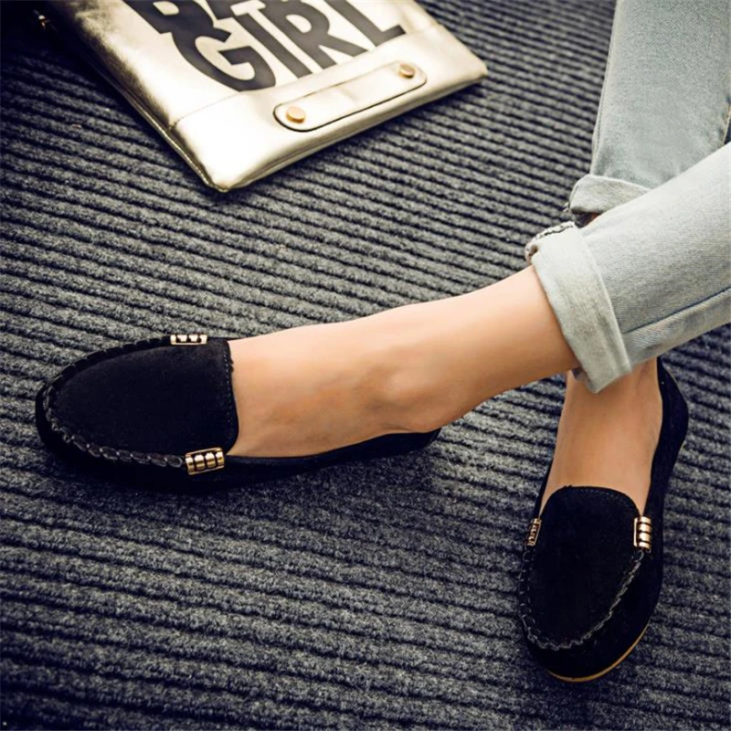 Women Shoes 2024 Spring Autumn Women Casual Flat Shoes Slips Round Toe Denim Flat Loafer Plus Size Jeans Shoes Zapatos Mujer