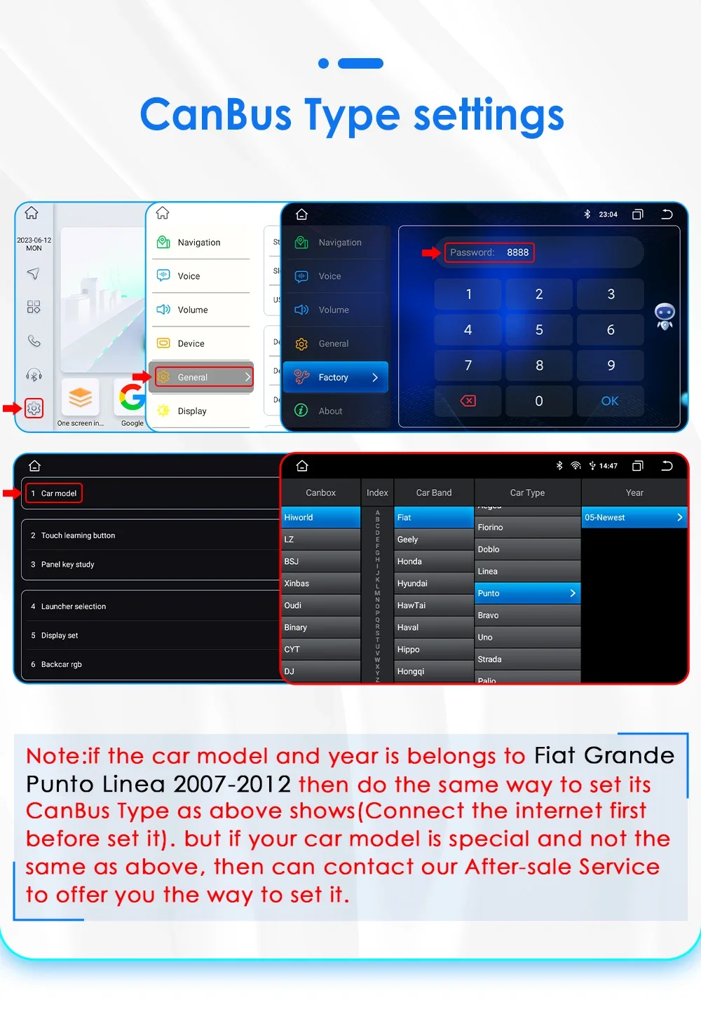 Hizpo 7 Zoll 2 Din Android 14 Auto-Multimedia-Player für Fiat Grande Punto Linea GPS Carplay 4G WIFI Intelligenter Bildschirm Autoradio – Detail 37