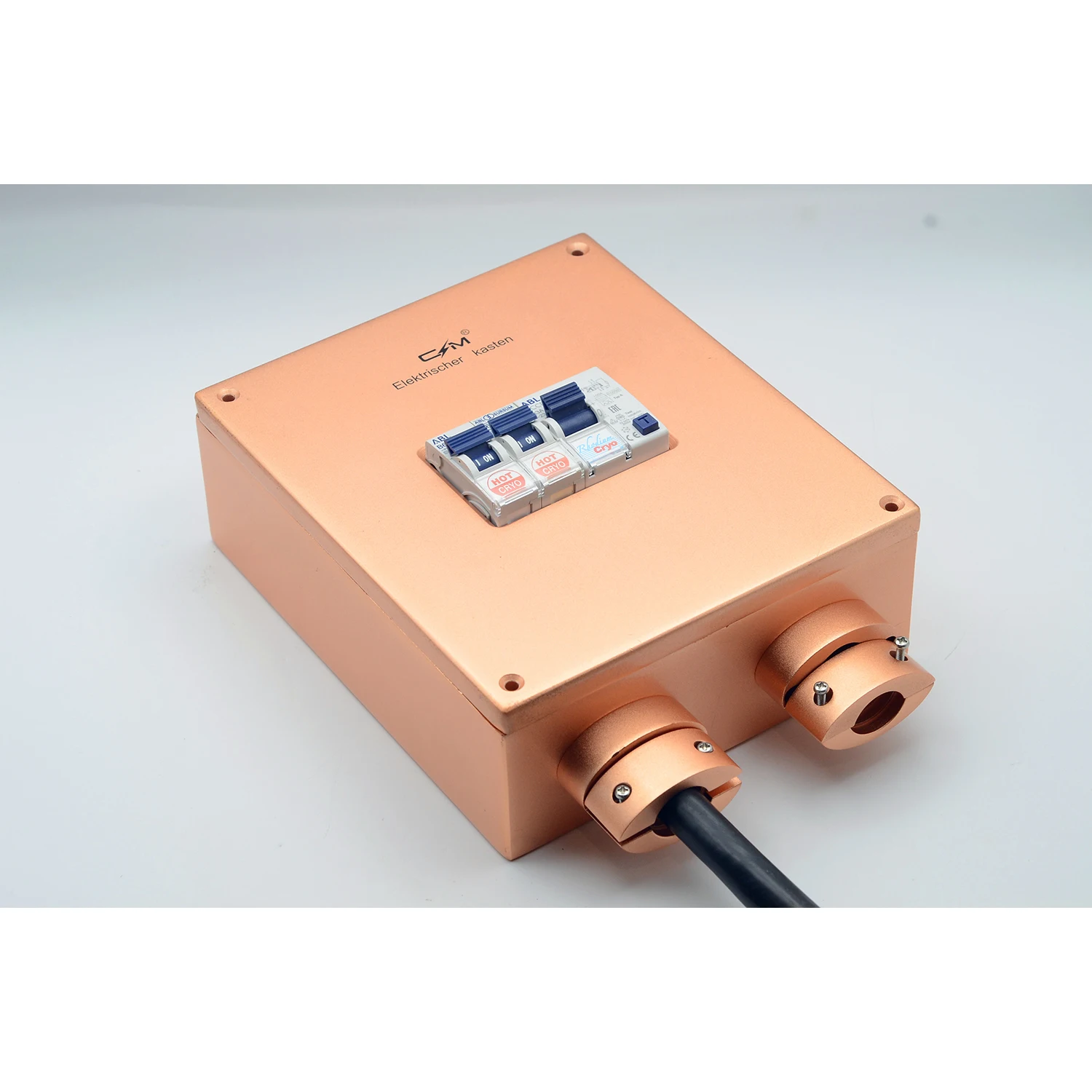 HiFi Audio Copper Special Shielded Electric Air Switch Box Home Switch Protective Mounted Circuit Breaker