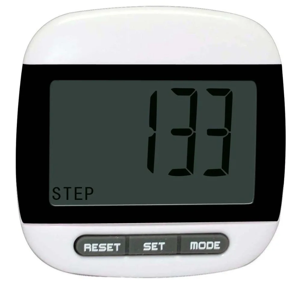 ABS Digital Pedometer Step Distance Calorie Tracking Compact Size Walking Pedometer Digital Display Easy Button Control