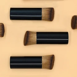 Slanted Head Kabuki Makeup Brush Concealer Powder Blush Contour Liquid Foundation Face Professional Brush Cosmetics Tool Party