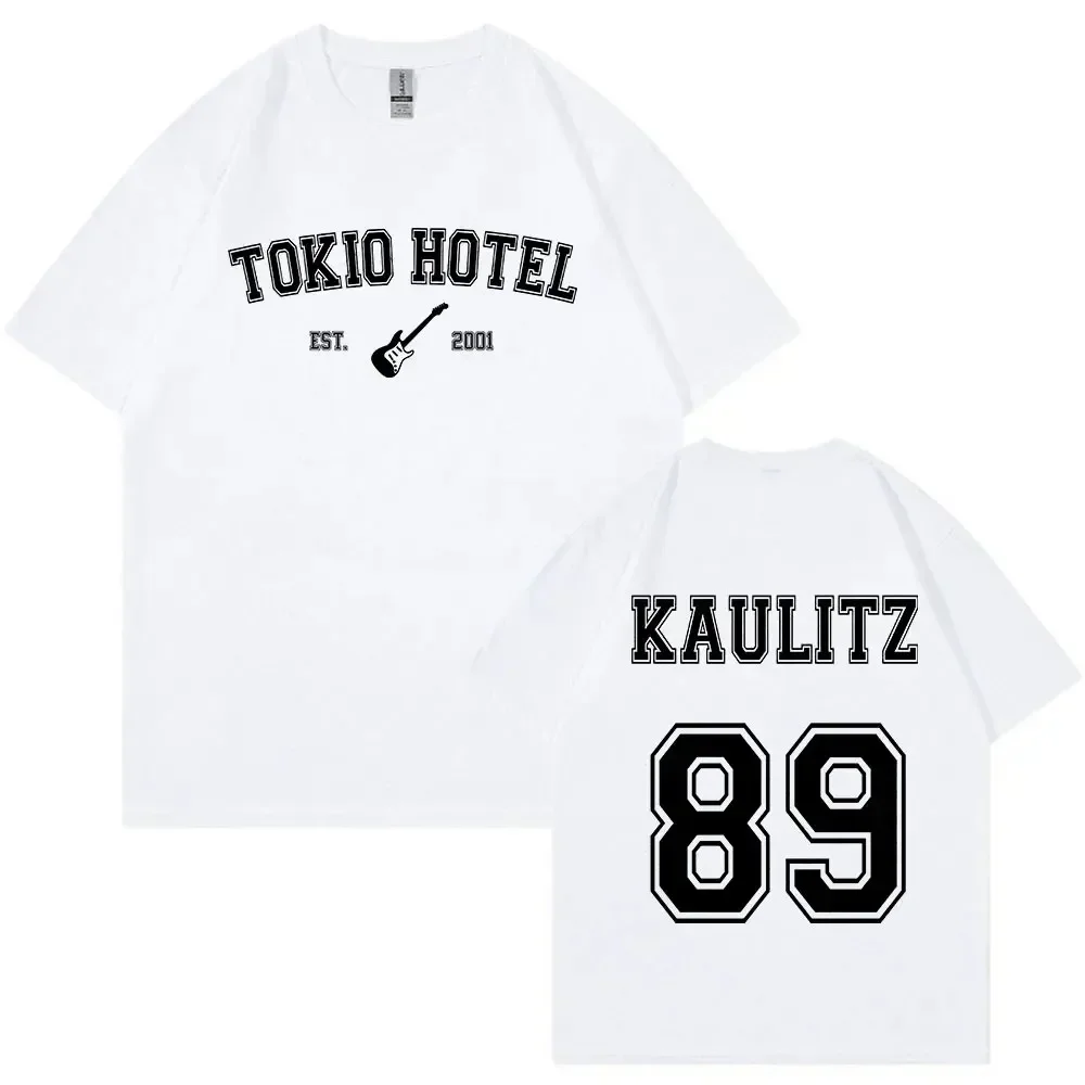 Rock Band Tokio Hotel Kaulitz Mens T-shirt Fashion Pure Comfort Tees Short Sleeve T Shirt Hip Hop Punk Streetwear Man Tops