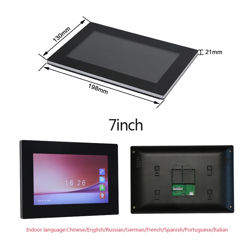 1Pcs 2,4G WiFi Tuya APP Control Türklingel Mit 7/10 Zoll Touchscreen 200MP Nachtsicht Kamera smart Leben Video Tür Telefon