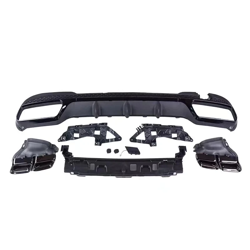 Hot selling Body Kit Car Parts Rear Diffuser With Exhaust Pipe for E Class W212 2010-2013