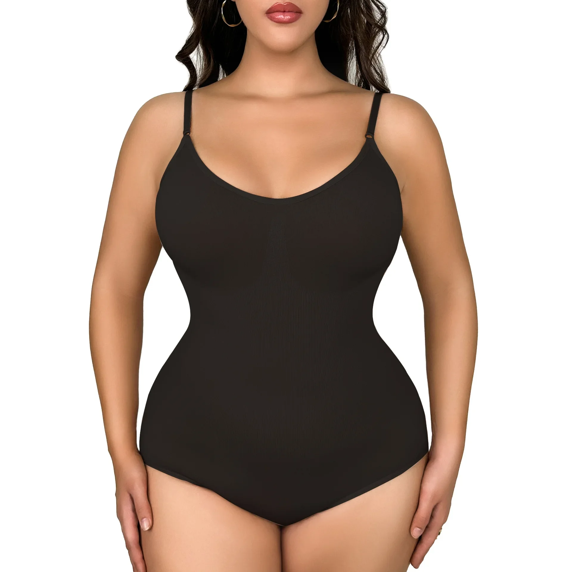 Women Bodycon Bodysuit Sexy Seamless Jumpsuit Shapewear Female Belly Lift Buttocks Shaping Elastic Underwear Skinny Body Corsets