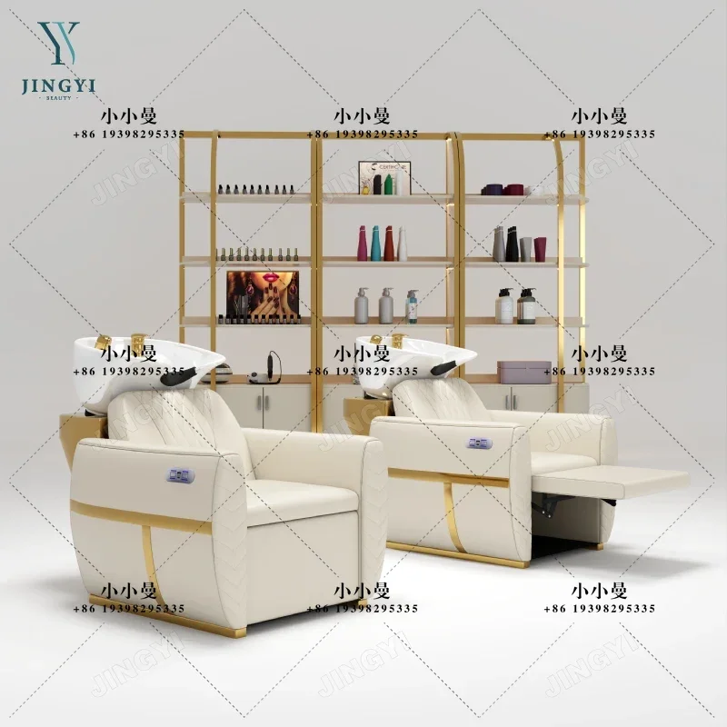 custom.European Style  Washing Hair Equipment Wash Basin Bowl Shampoo Chair Sofa Spa Massage Shampoo Station